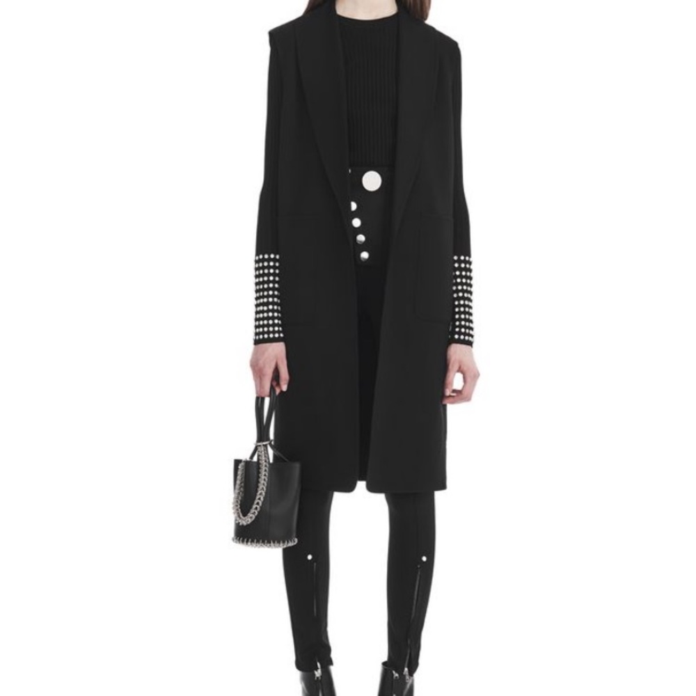 Alexander Wang black long vest